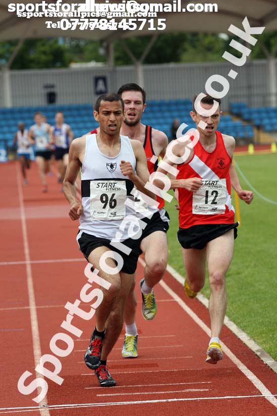 Senior mens 5000 metres, Northern Senior and Under-20s Champs., SportsCity, Manchester. Photo: David T. Hewitson/Sports for All Pics